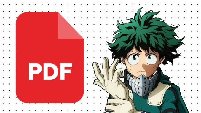Desenhos de Boku No Hero Academia em PDF