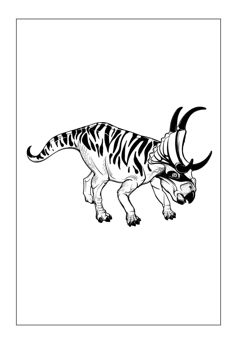 Desenho de Diabloceratops para imprimir