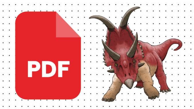 Desenho de Diabloceratops em PDF