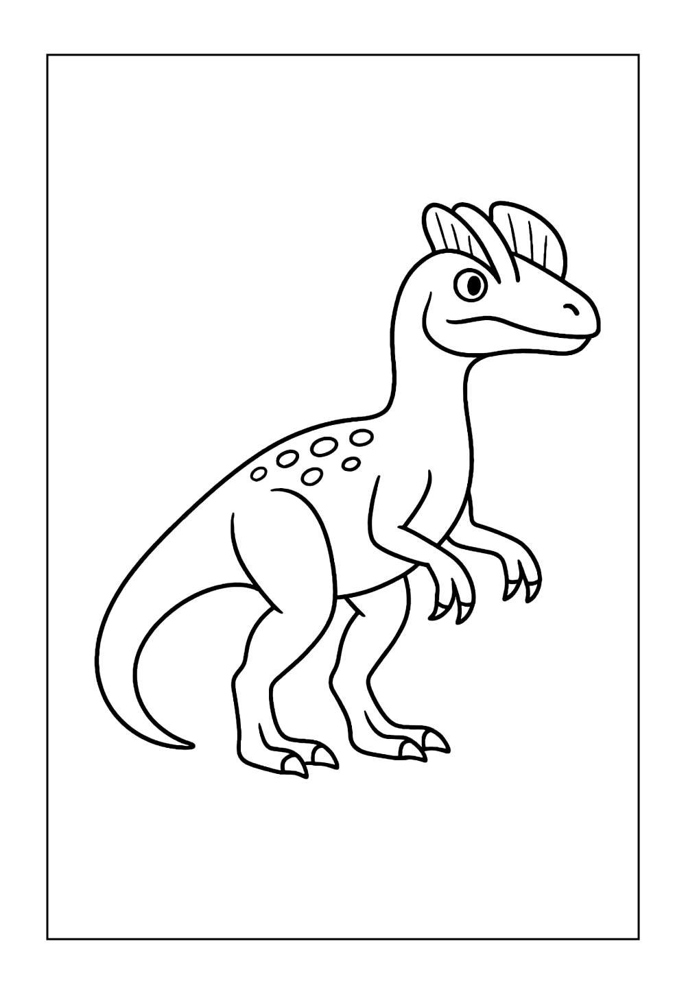 Desenho de Dilofossauro