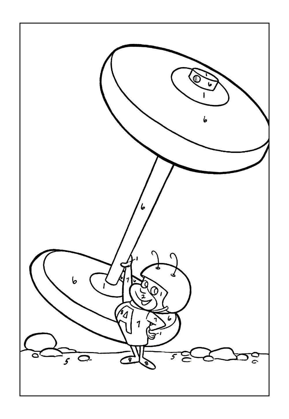 Desenho da Formiga Atômica para pintar
