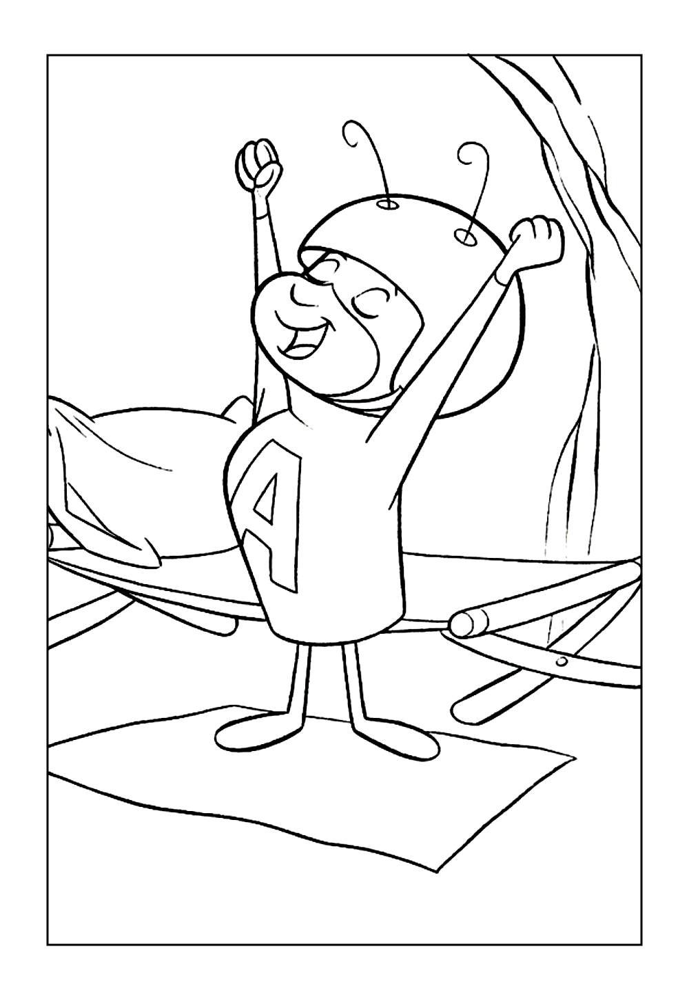 Formiga Atômica para colorir