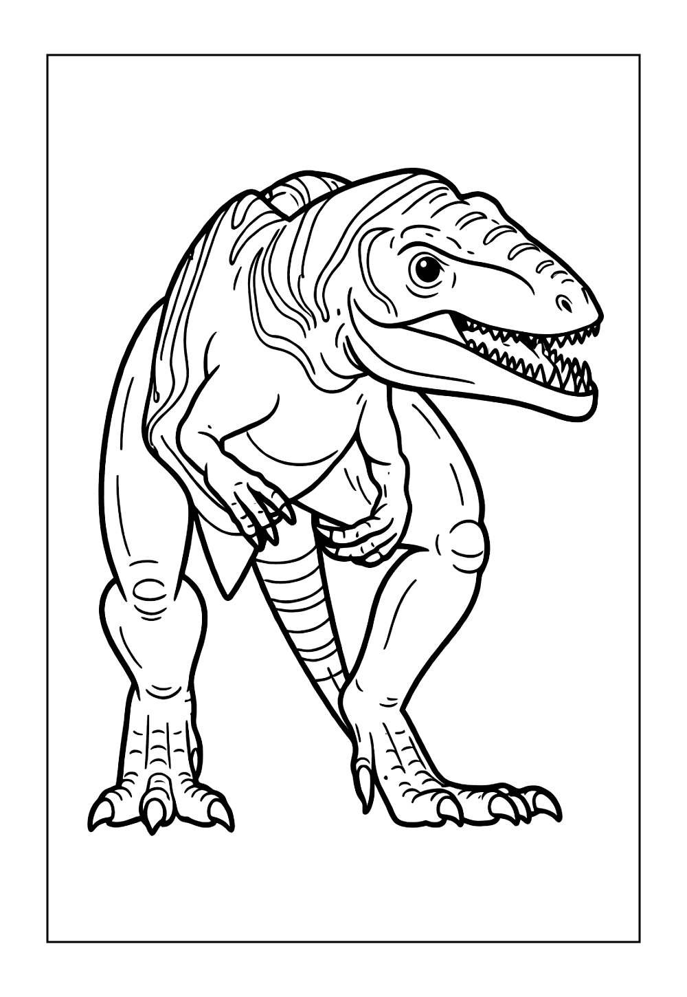 Desenho do Giganotossauro para colorir