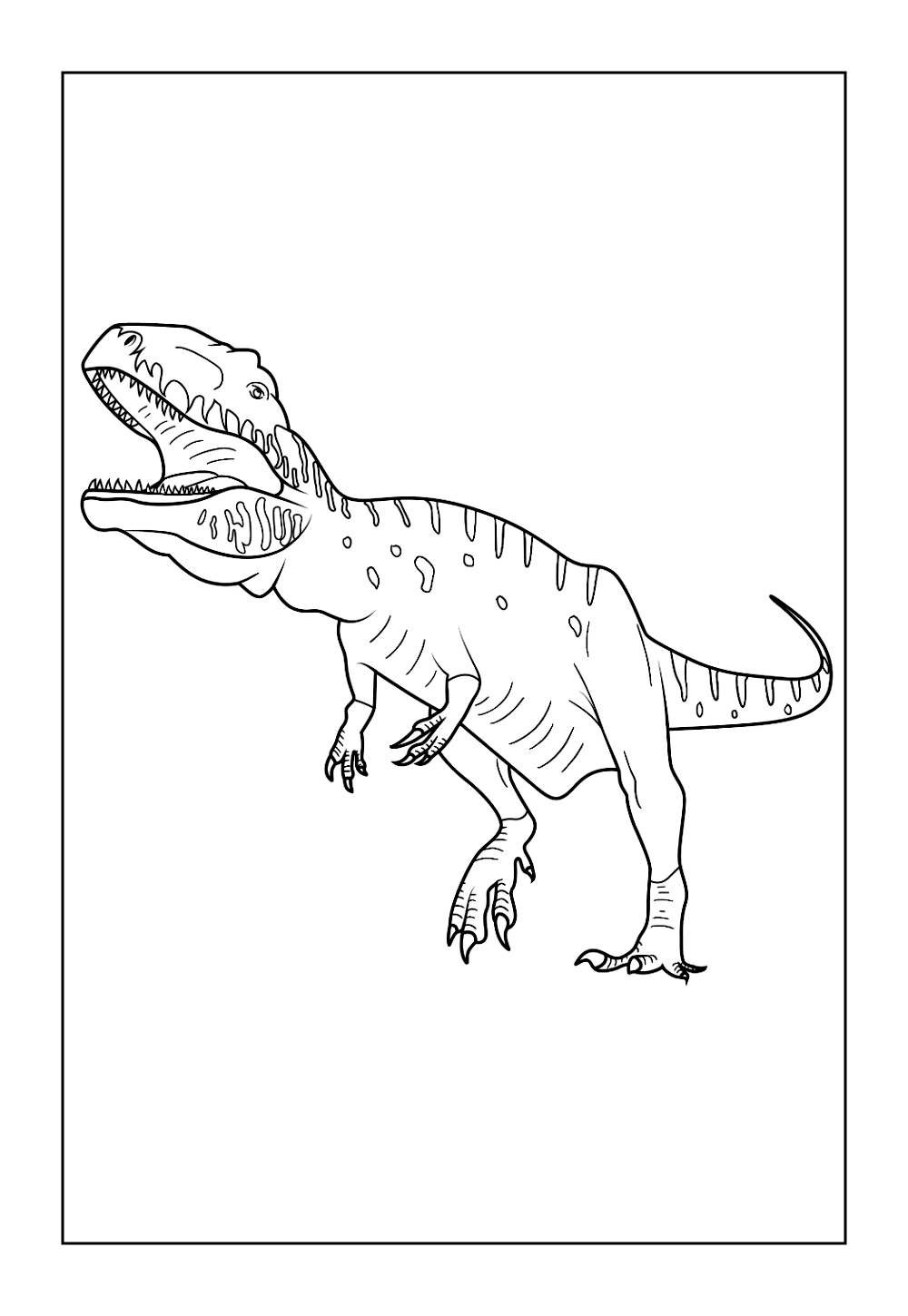 Desenho do Dinossauro Giganotossauro para colorir