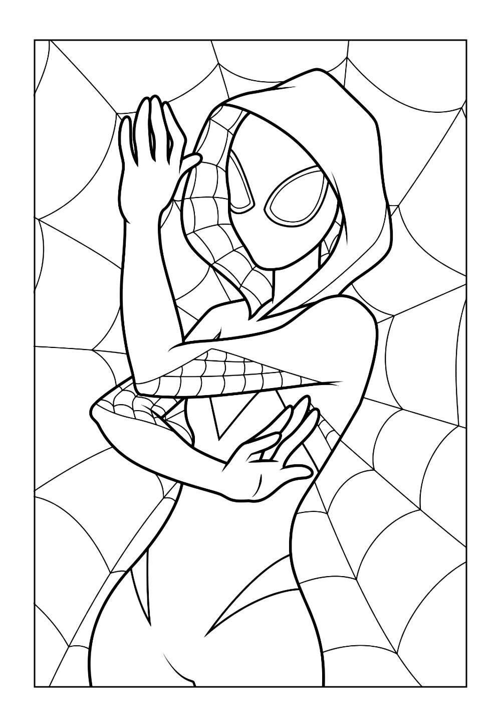 Desenho de Gwen-Stacy para colorir