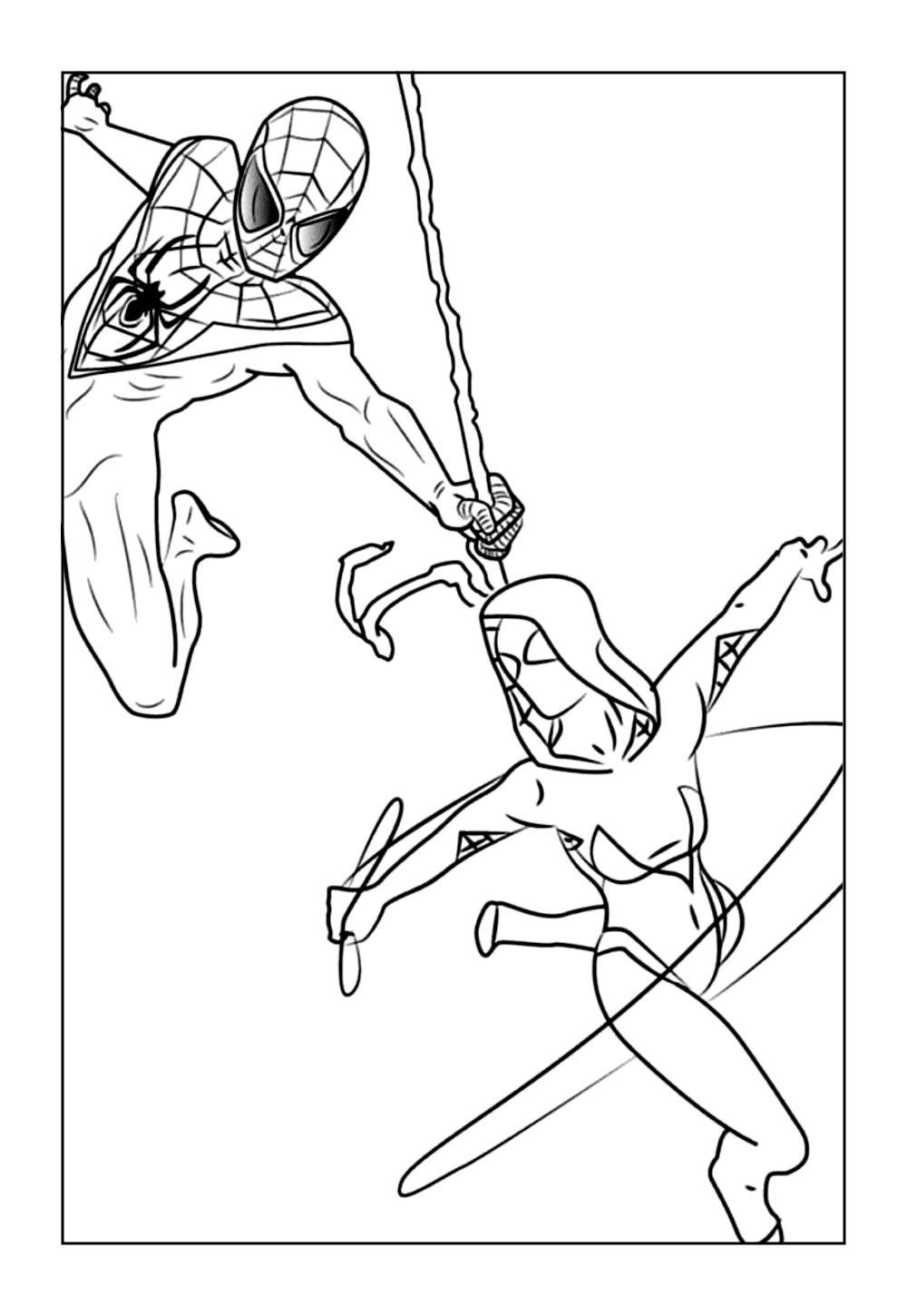 Gwen-Stacy para colorir