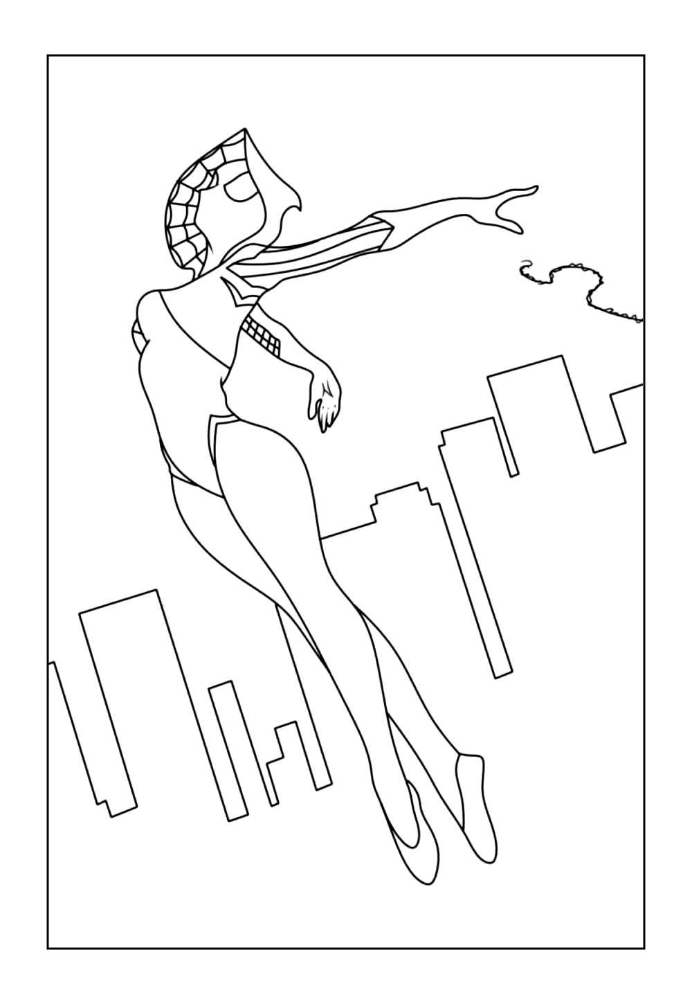 Desenhos de Gwen-Stacy para colorir