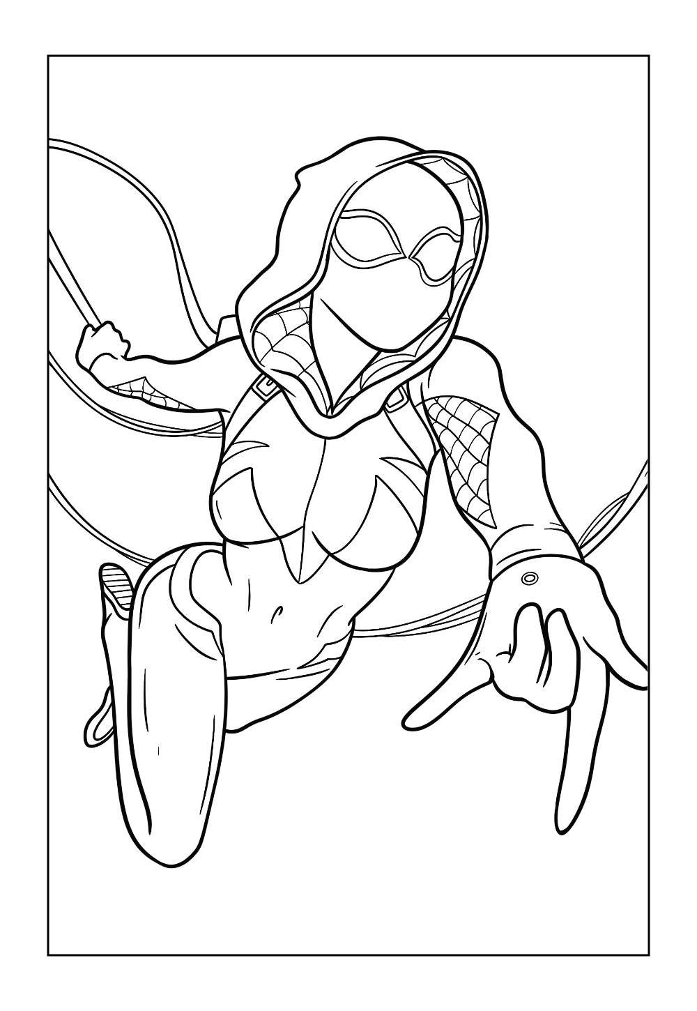 Desenho de Gwen-Stacy para colorir