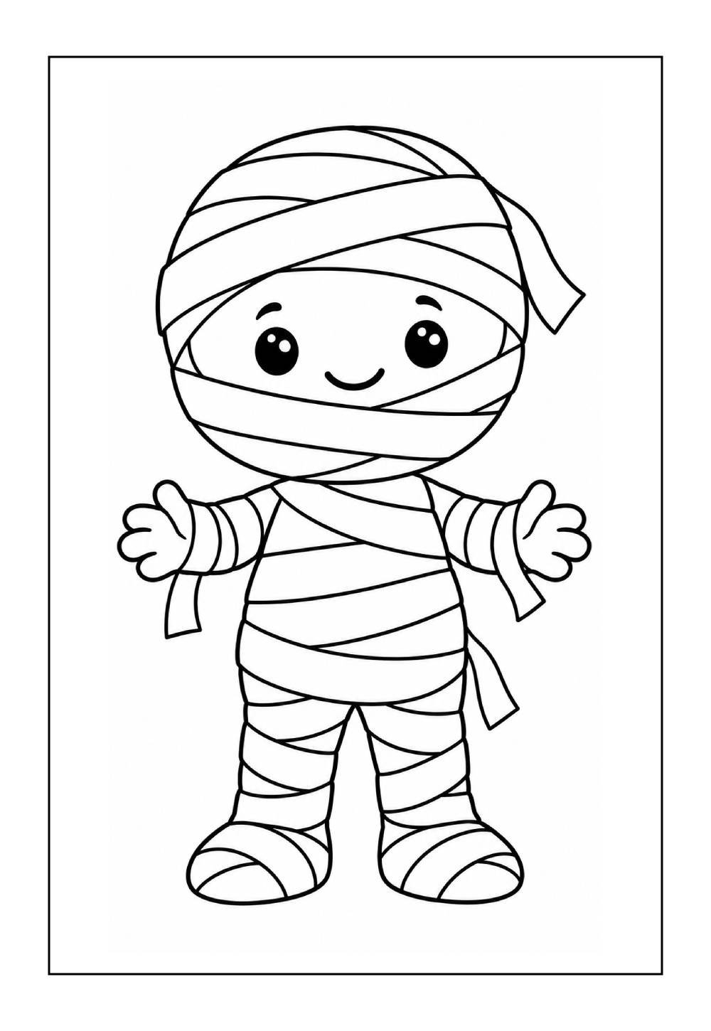 Desenho de Múmia para colorir