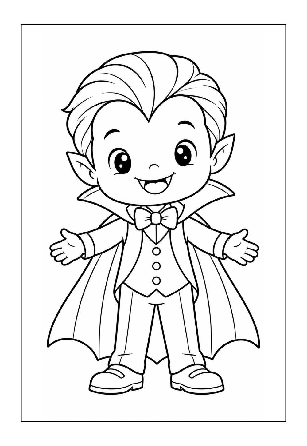 Desenho de Vampiro para colorir