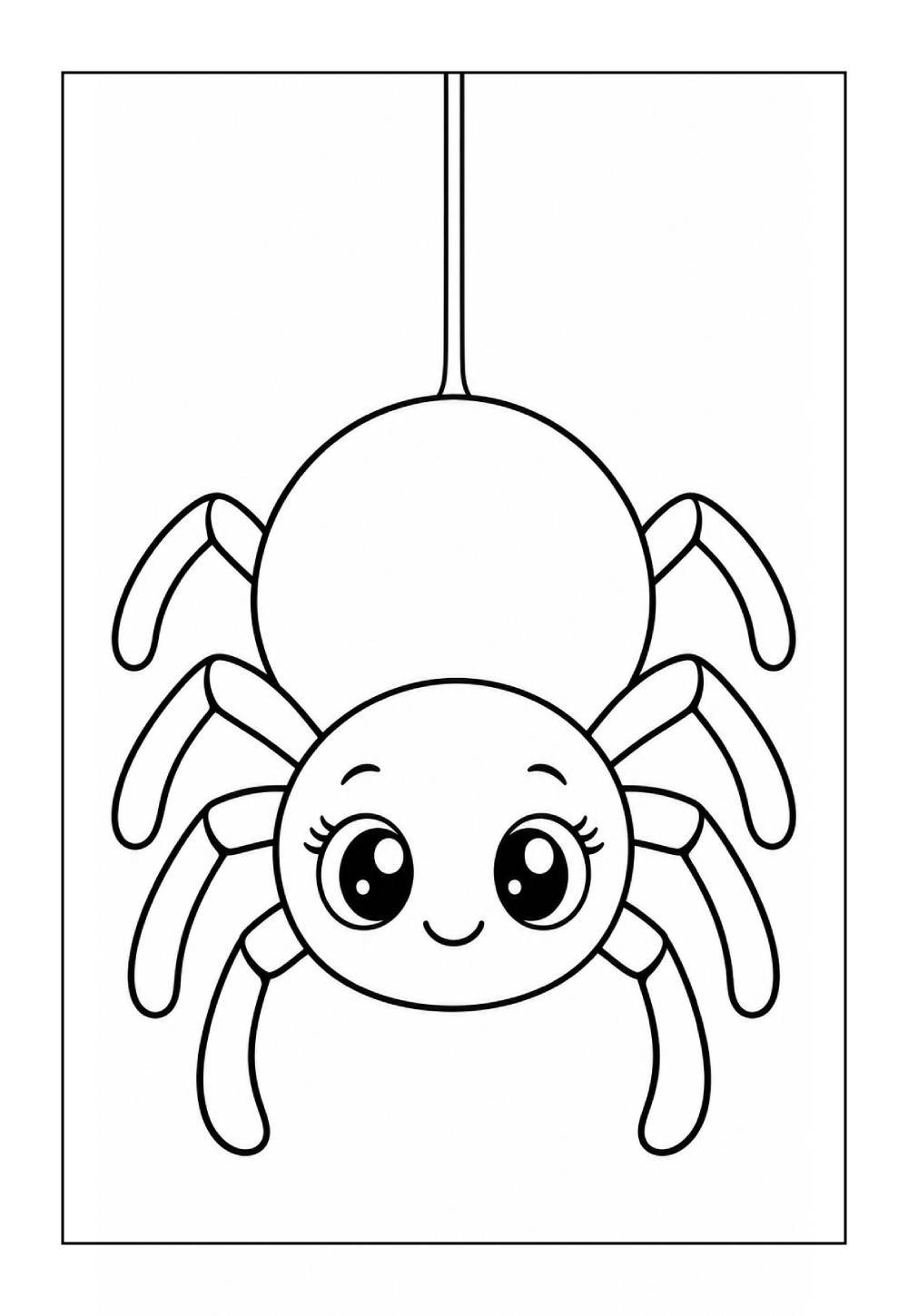 Desenho de Aranha para colorir