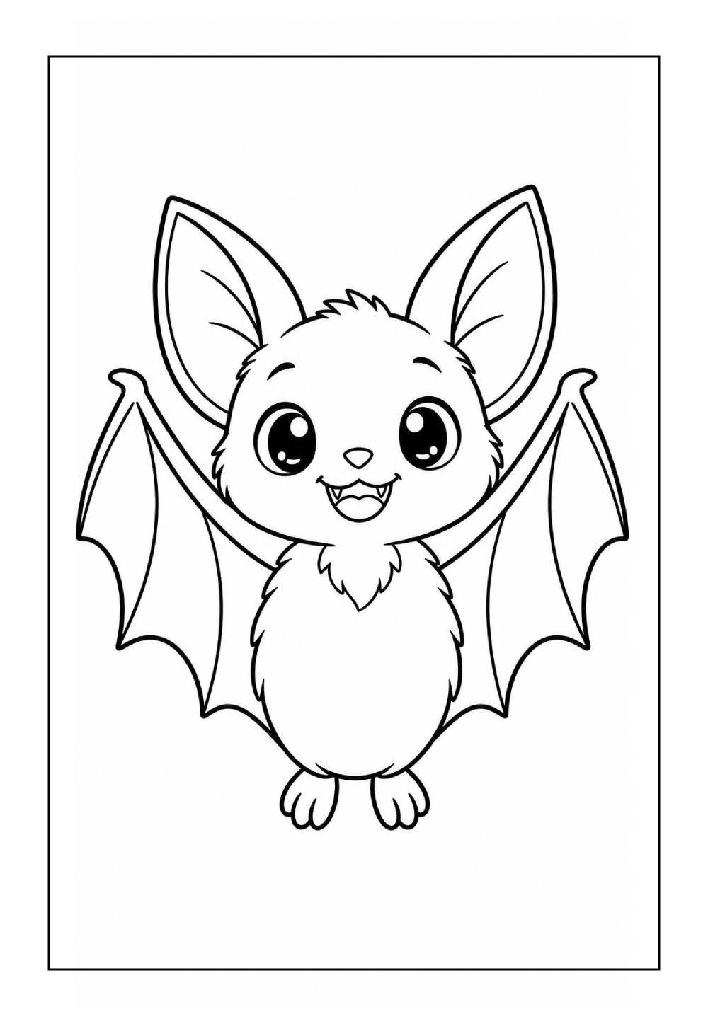 Desenho de Morcego para colorir