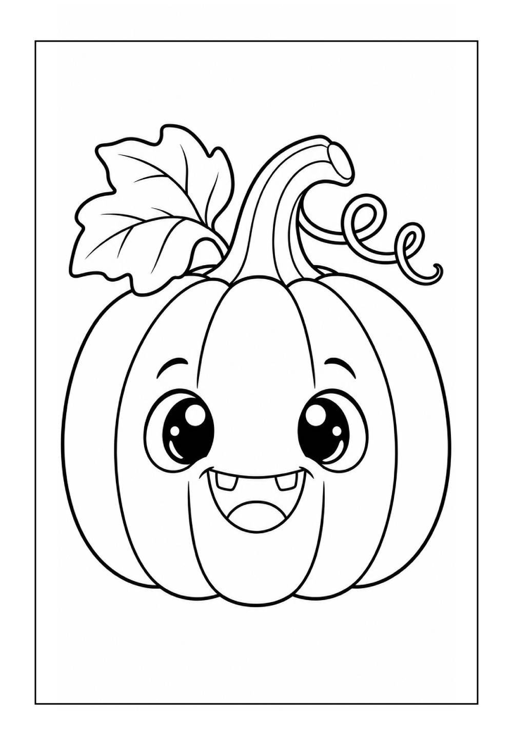 Desenho de Abóbora para colorir