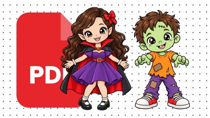 Desenhos de Halloween em PDF
