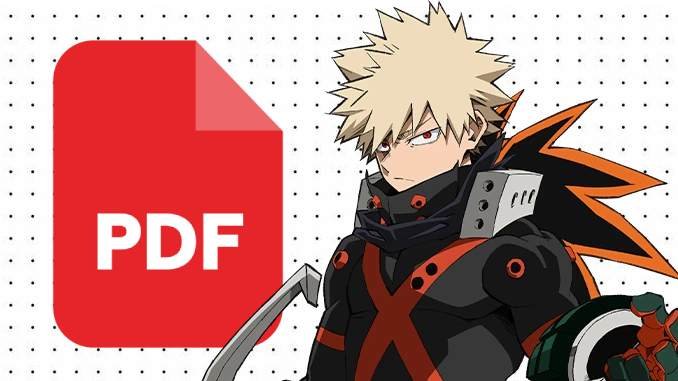Desenhos de Katsuki Bakugo em PDF