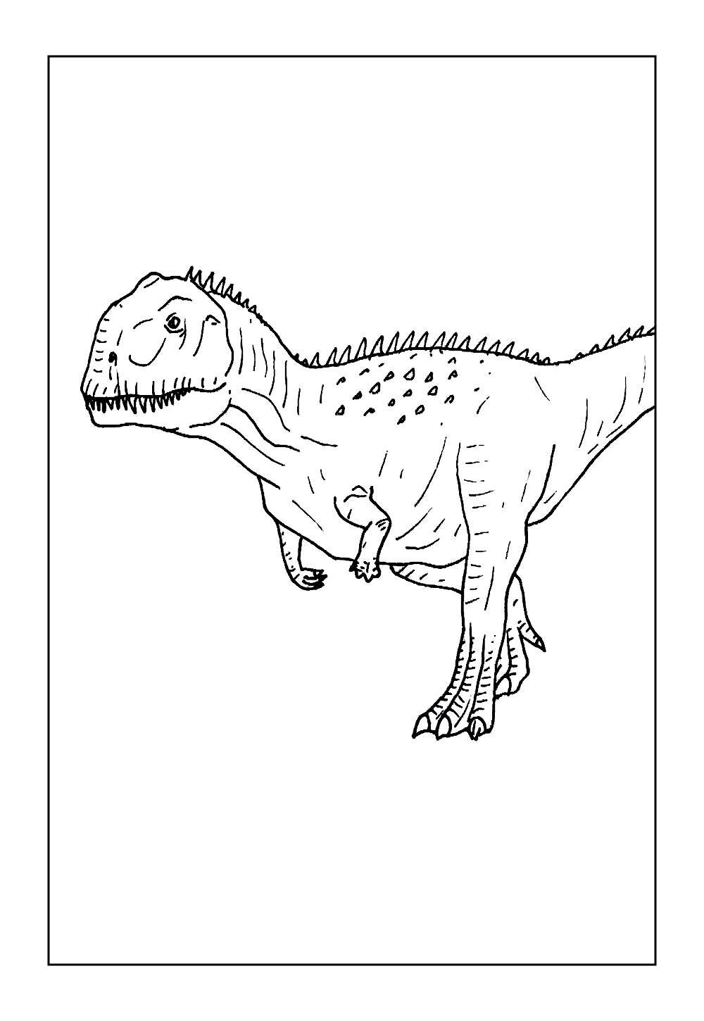 Dinossauro Manjugassauro para colorir
