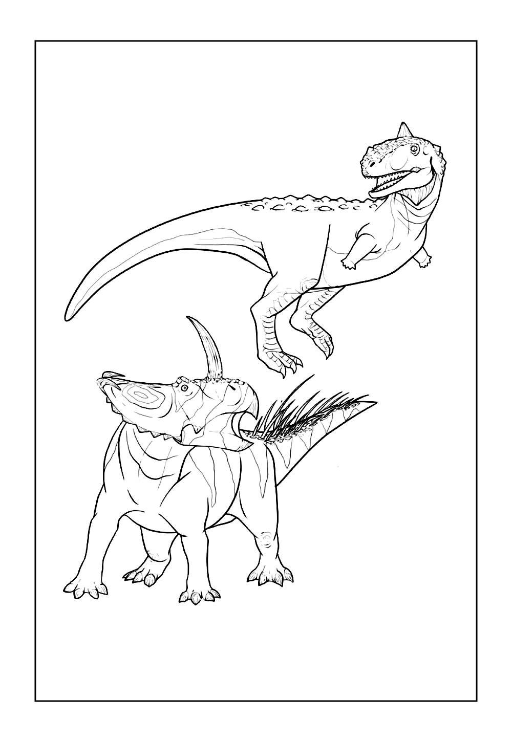 Manjugassauro para colorir