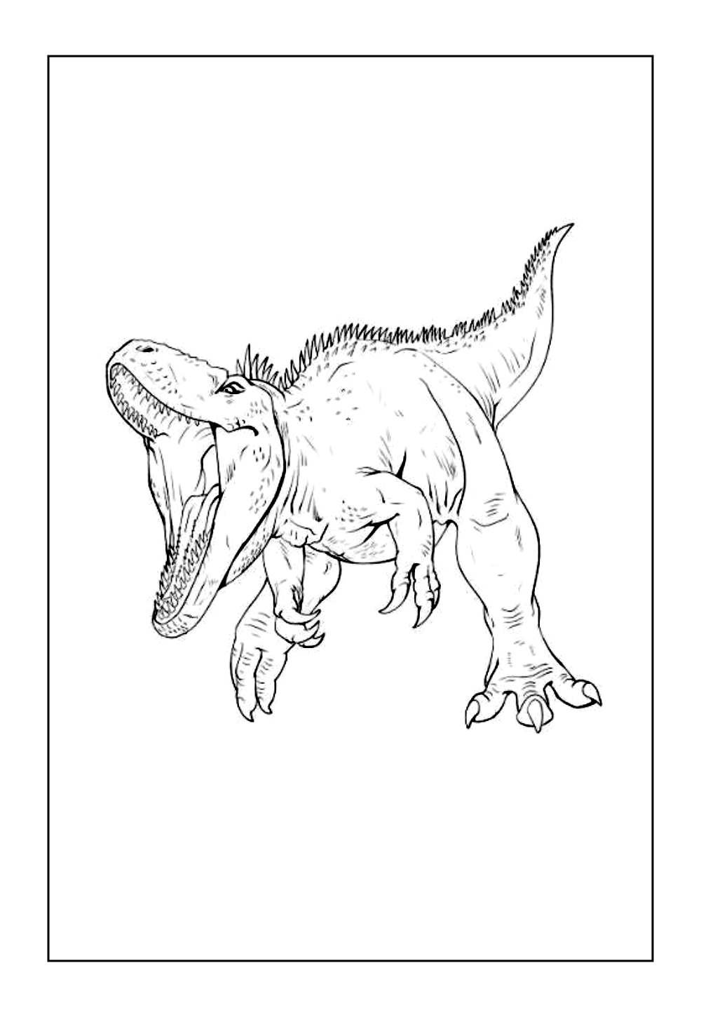 Desenho do Dinossauro Manjugassauro para colorir