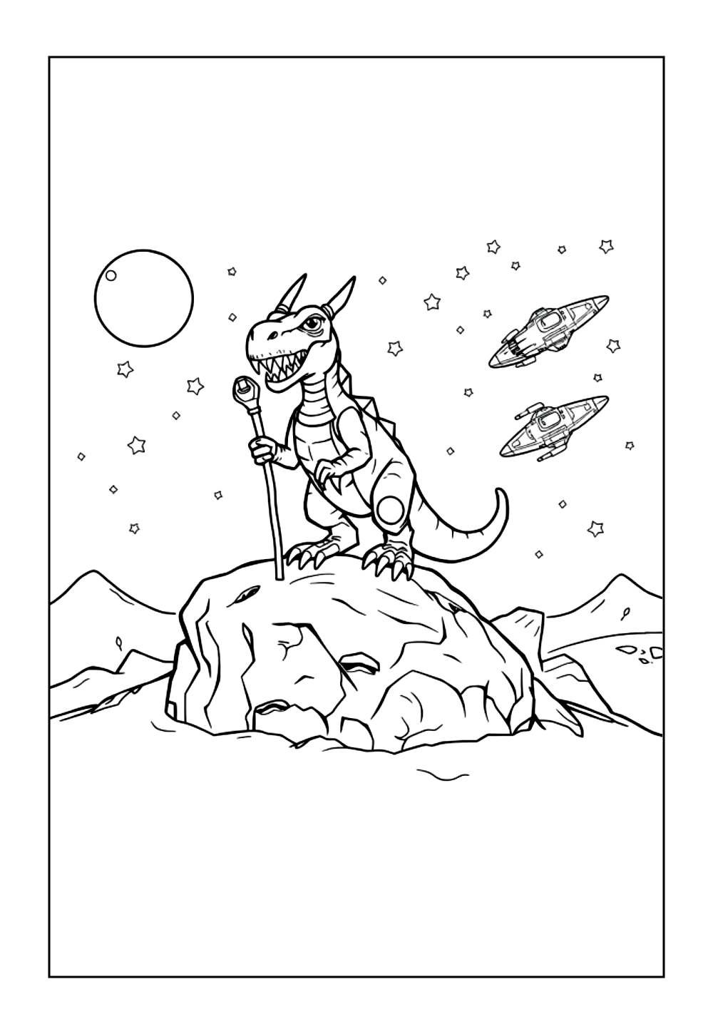 Manjugassauro para colorir