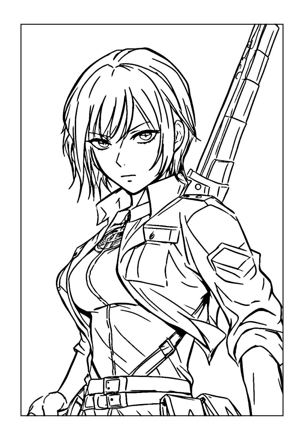 Mikasa Ackerman para pintar