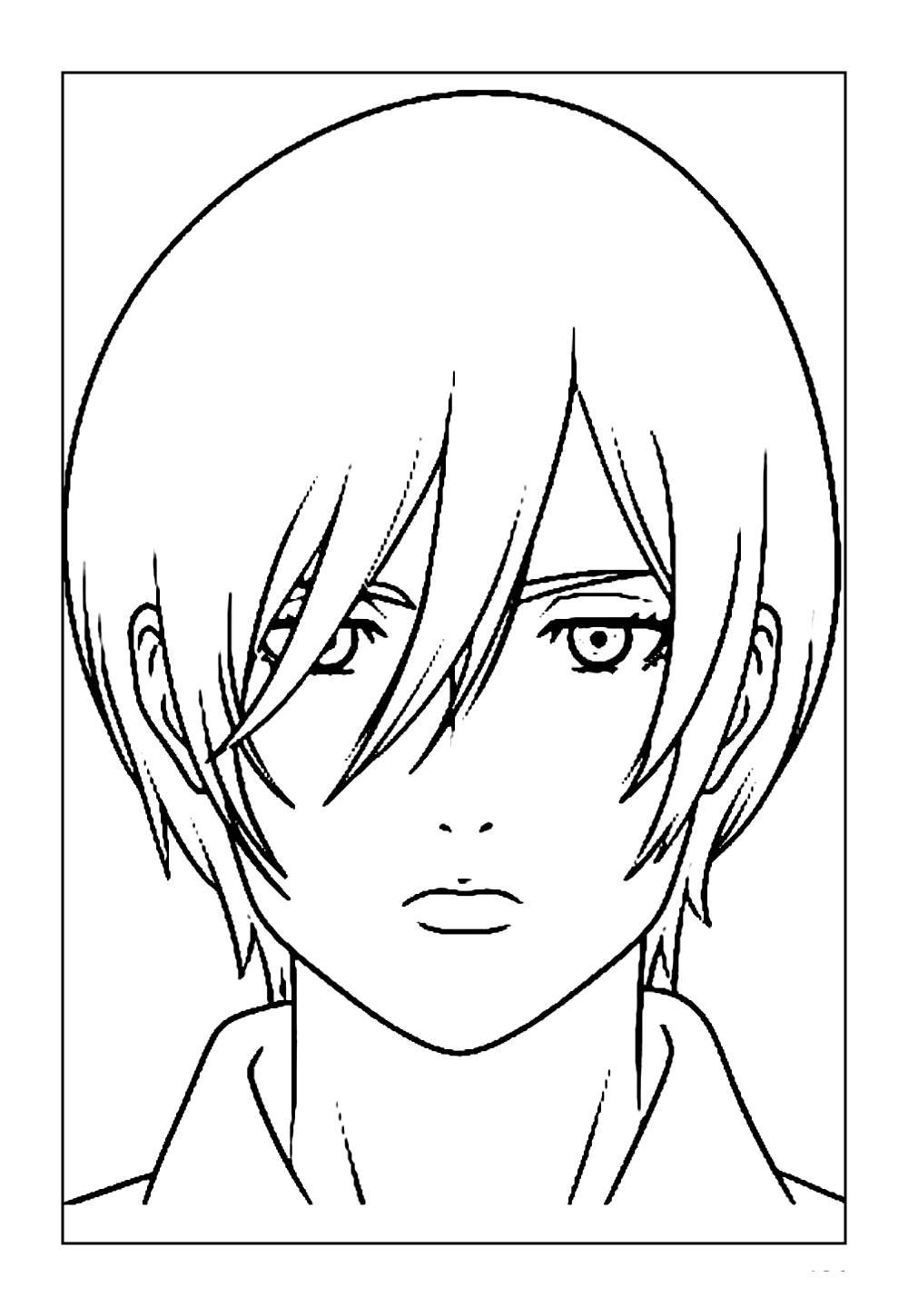 Mikasa Ackerman para colorir