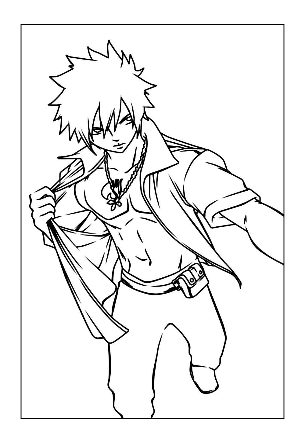 Natsu Dragneel para colorir e pintar