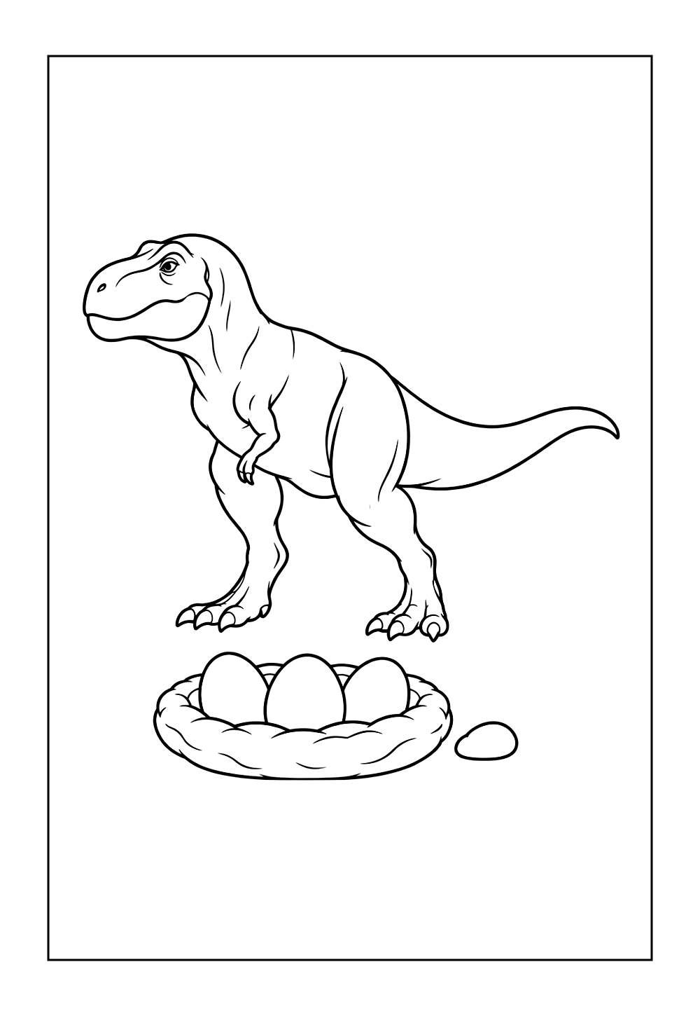 Tarbossauro para colorir