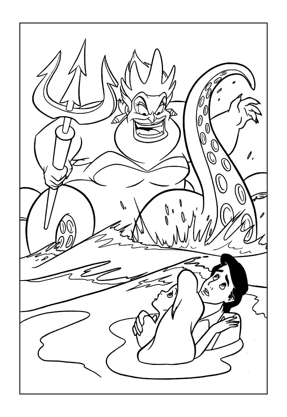 Desenho da Úrsula para pintar