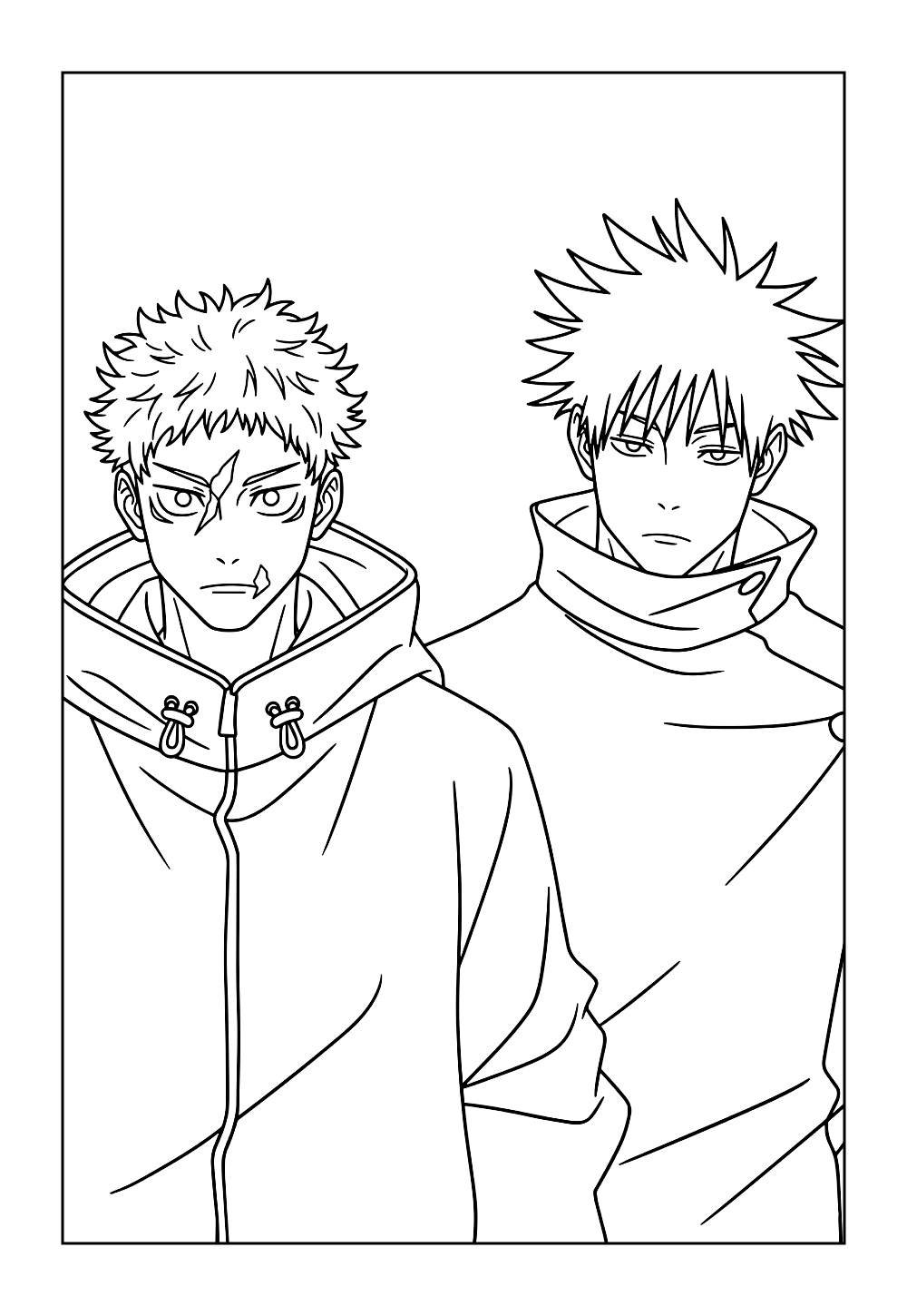 Desenho do Yuji Itadori
