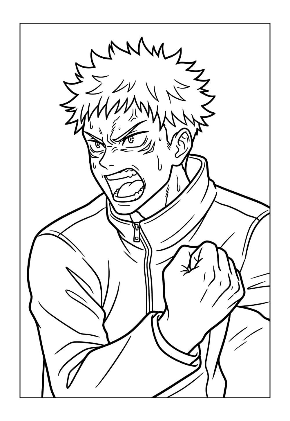 Yuji Itadori para colorir