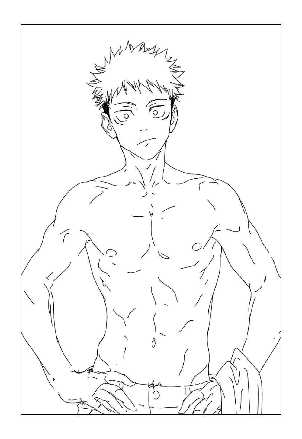 Desenho do Yuji Itadori