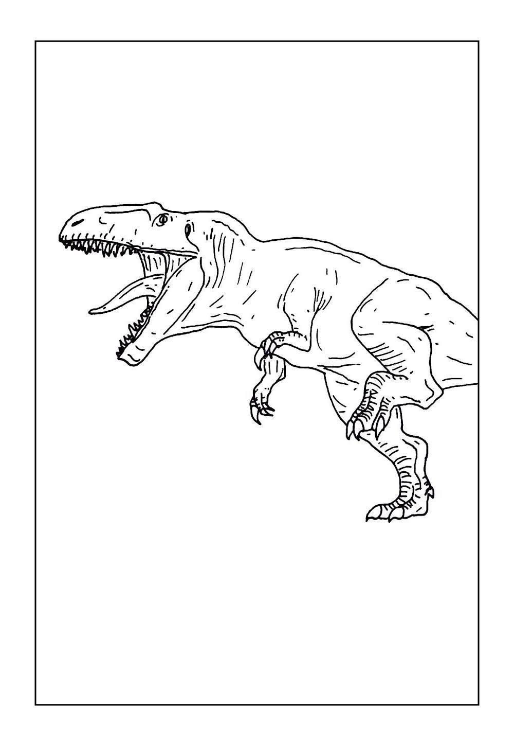 Desenho do Abelissauro para imprimir