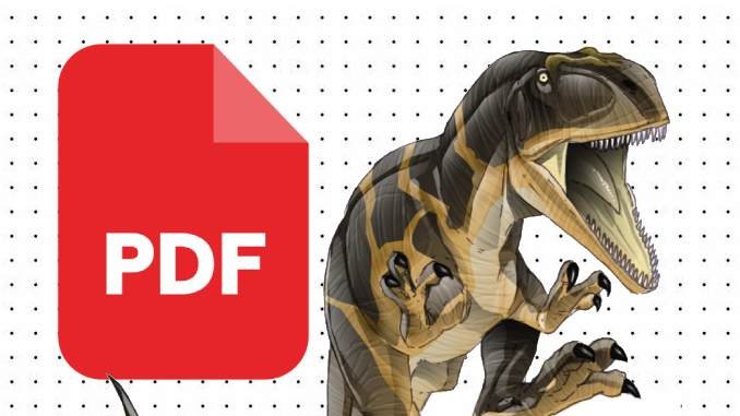Desenhos do Abelissauro em PDF