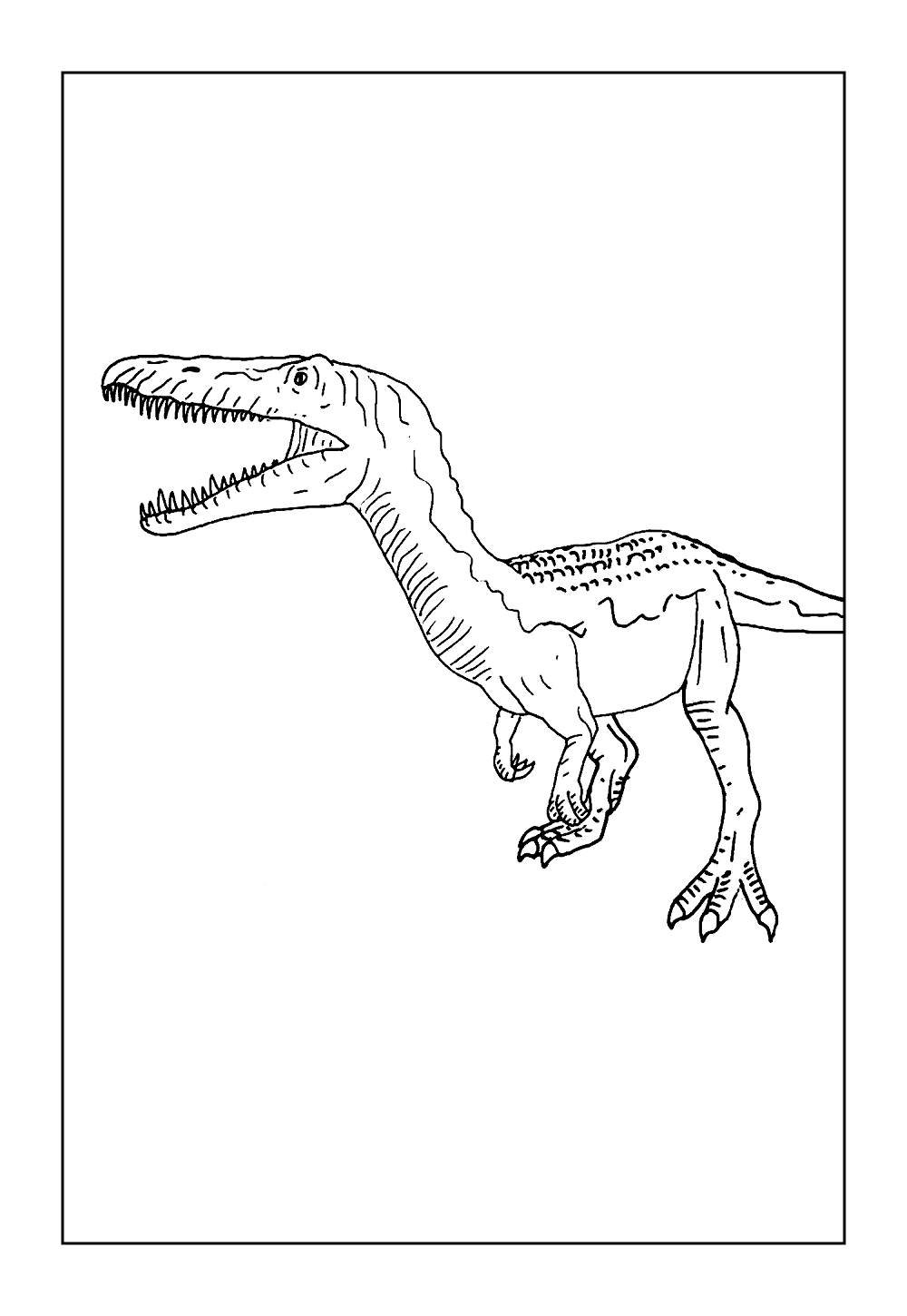Desenho de Barionix para colorir