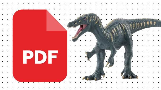 Desenhos de Barionix em PDF
