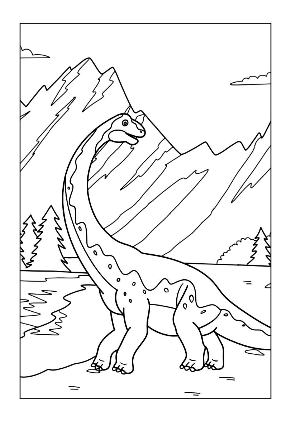 Desenho do Brontossauro