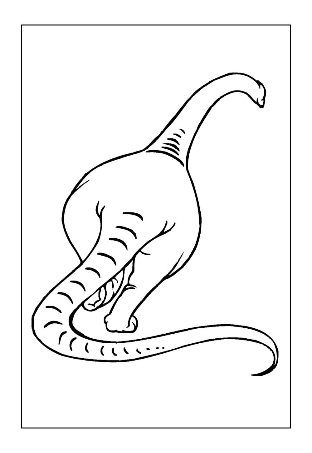 Desenho do Brontossauro para colorir