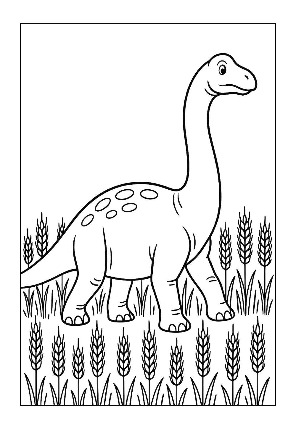 Brontossauro para colorir