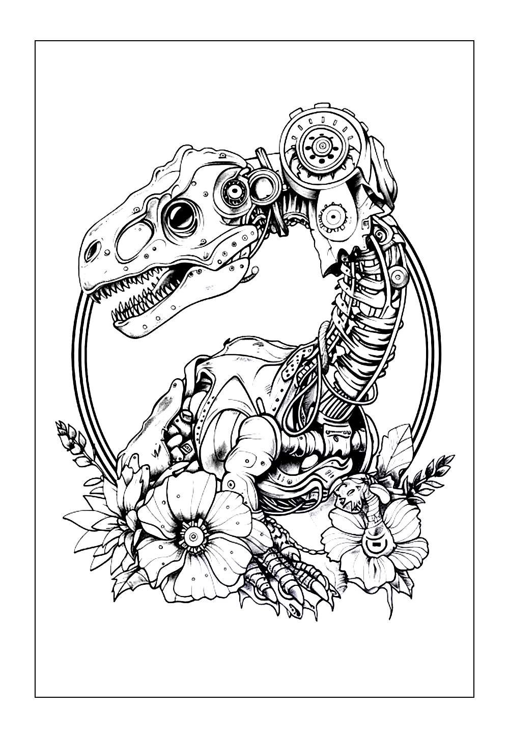 Dinossauro Ceratossauro para colorir
