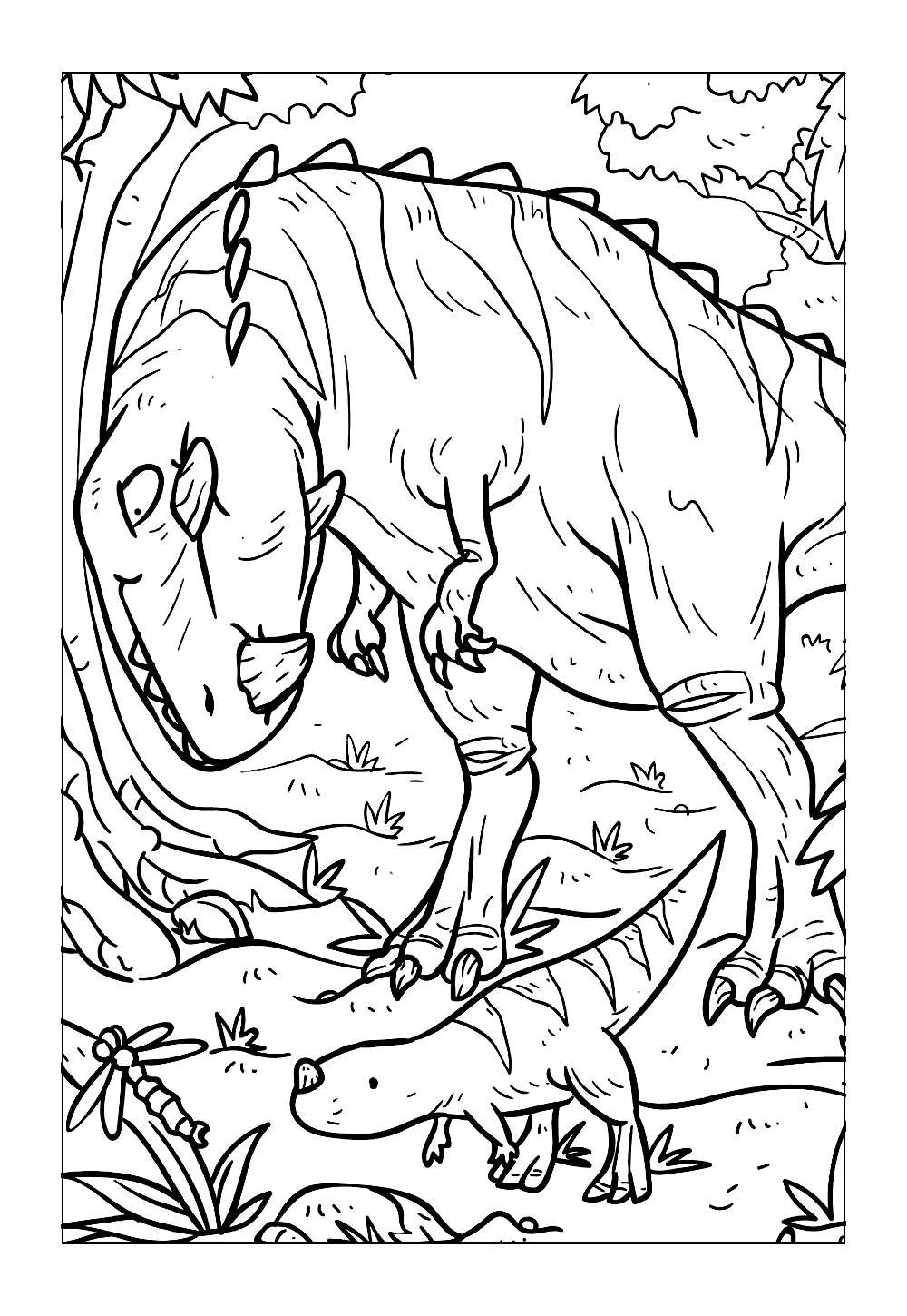 Desenho para Colorir de Ceratossauro
