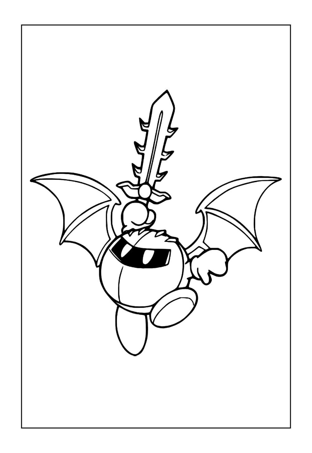 Desenho de Meta Knight para colorir