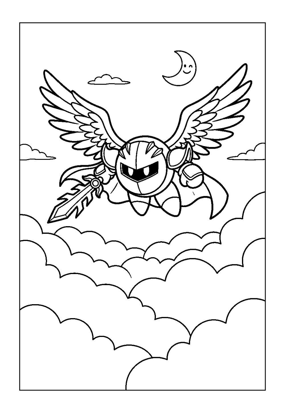 Desenhos de Meta Knight para colorir
