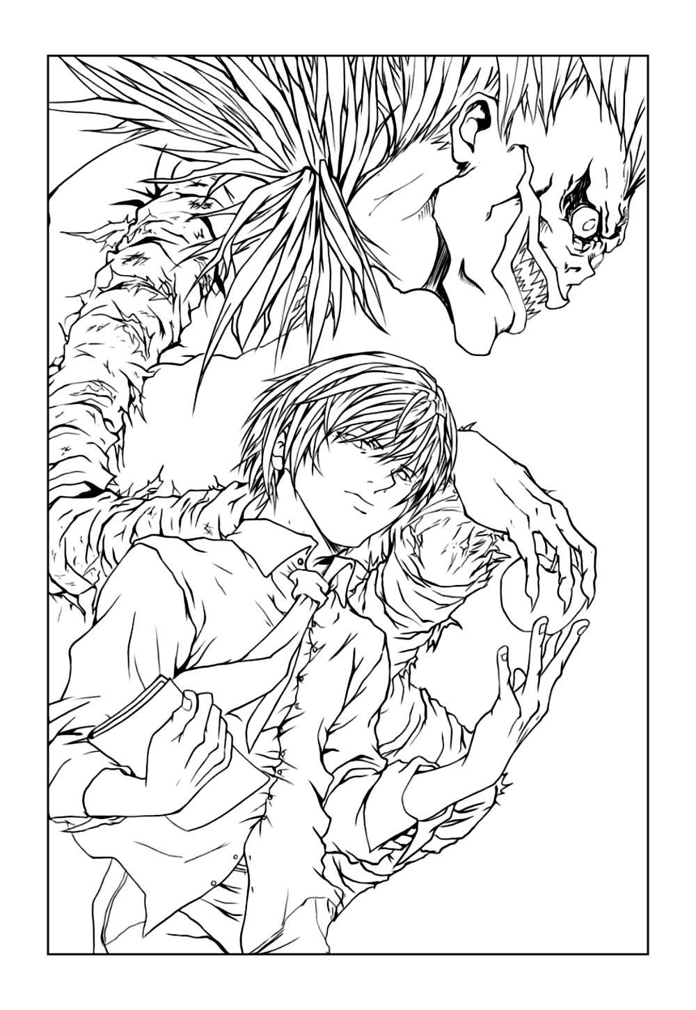Desenhos de Light Yagami do Death Note