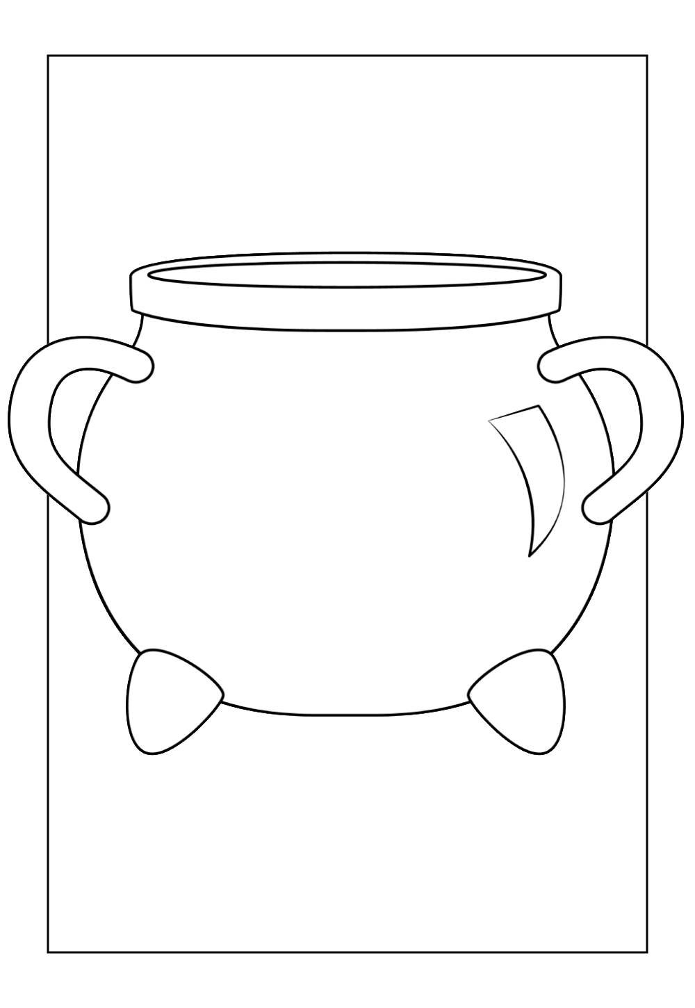 Caldeirão de Bruxa para colorir