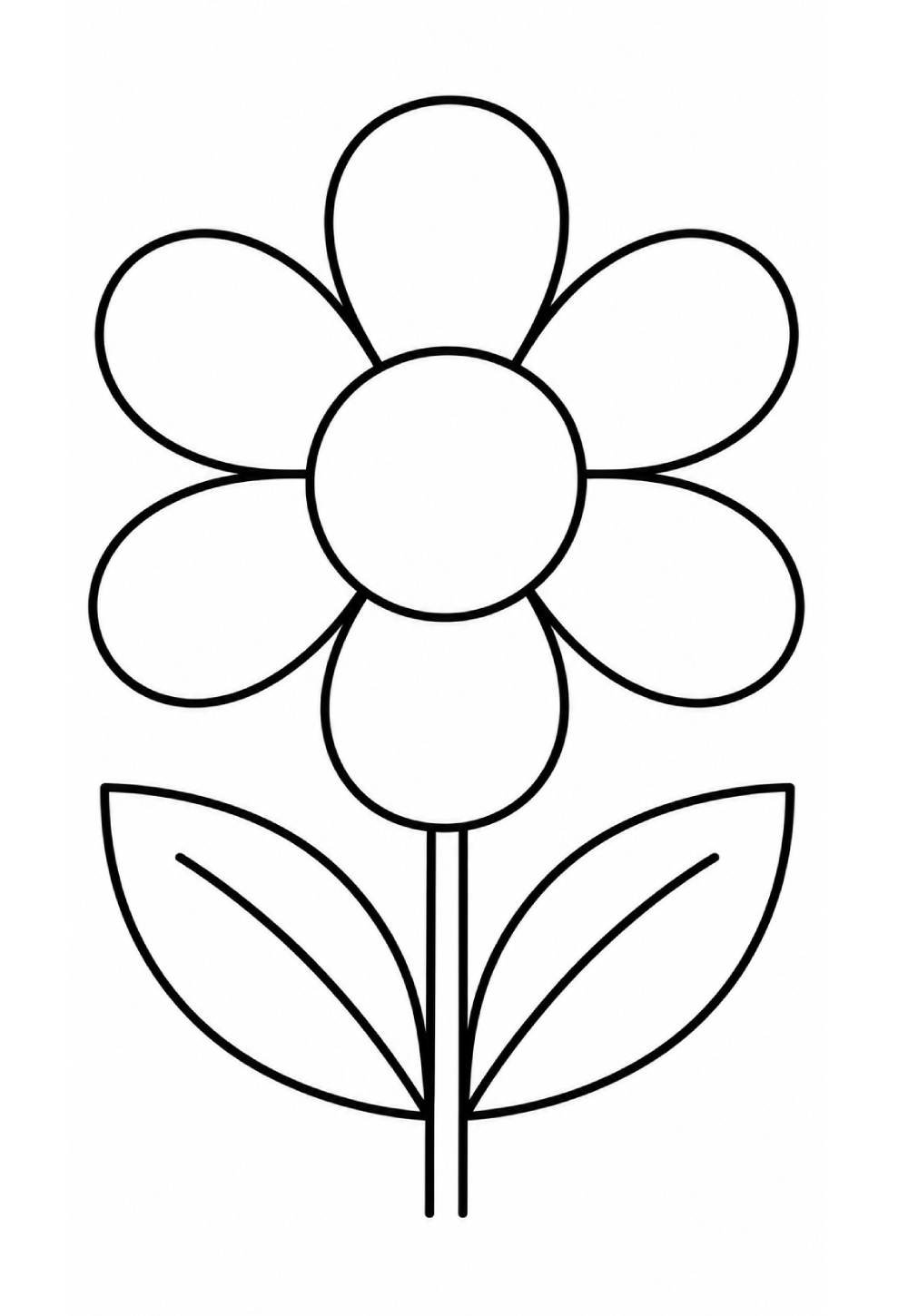 Desenho para colorir de Flor